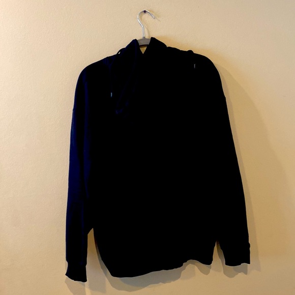 Unisex Black Pullover Hooded Sweatshirt w/ Drawstrings & Kangaroo Pocket XL - Picture 2 of 7